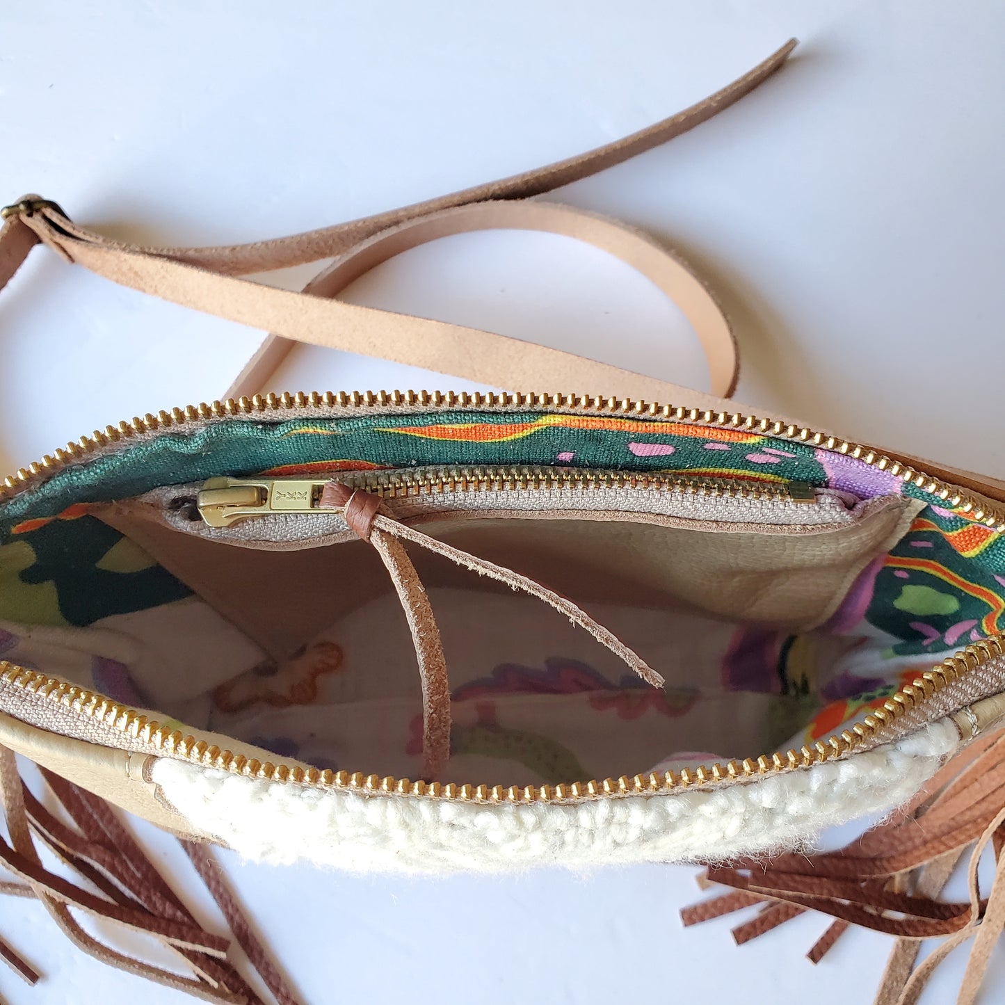 Sigyn fringe leather bag
