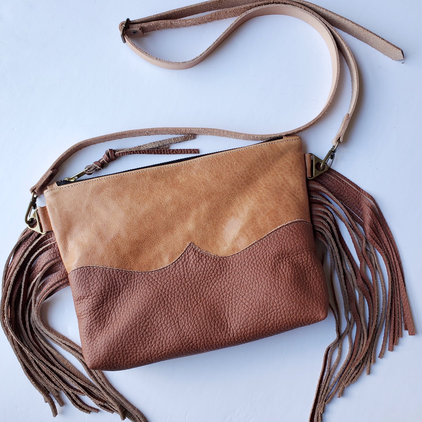 Sigyn fringe leather bag