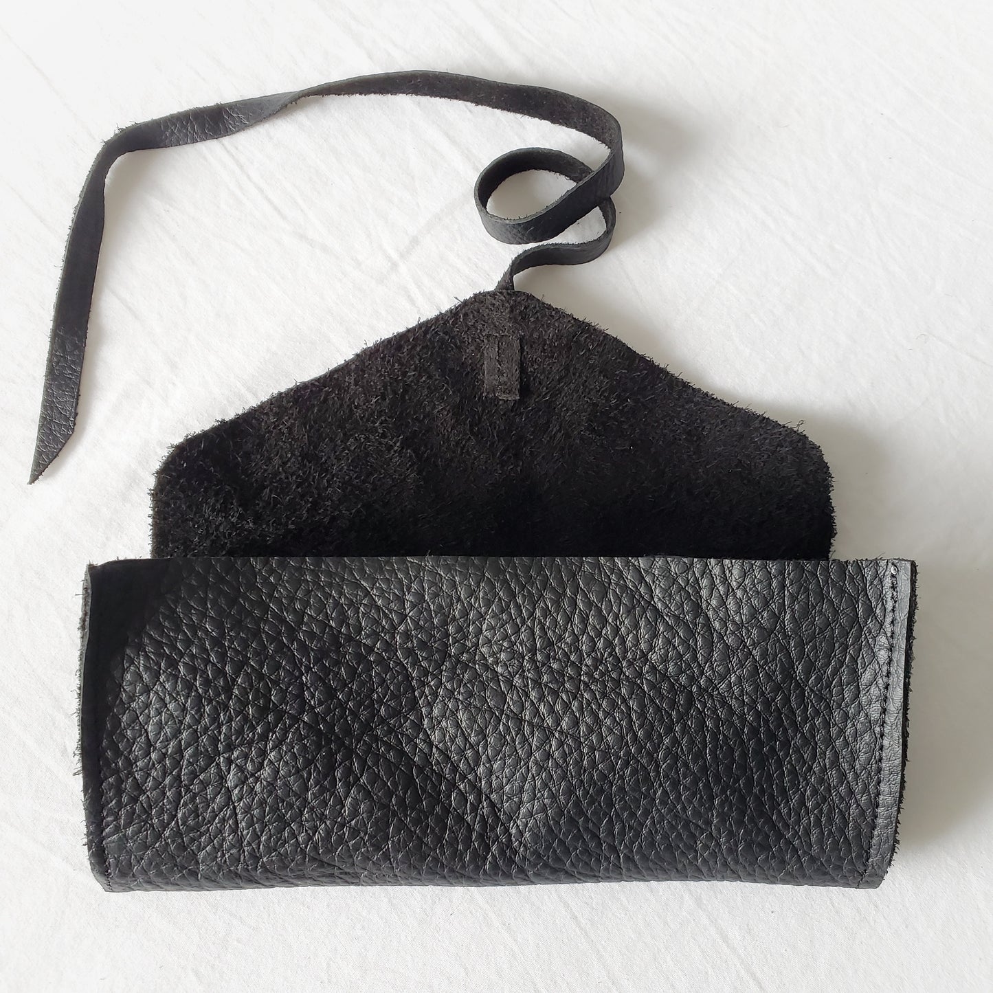 Saga mini clutch/case - upcycled leather