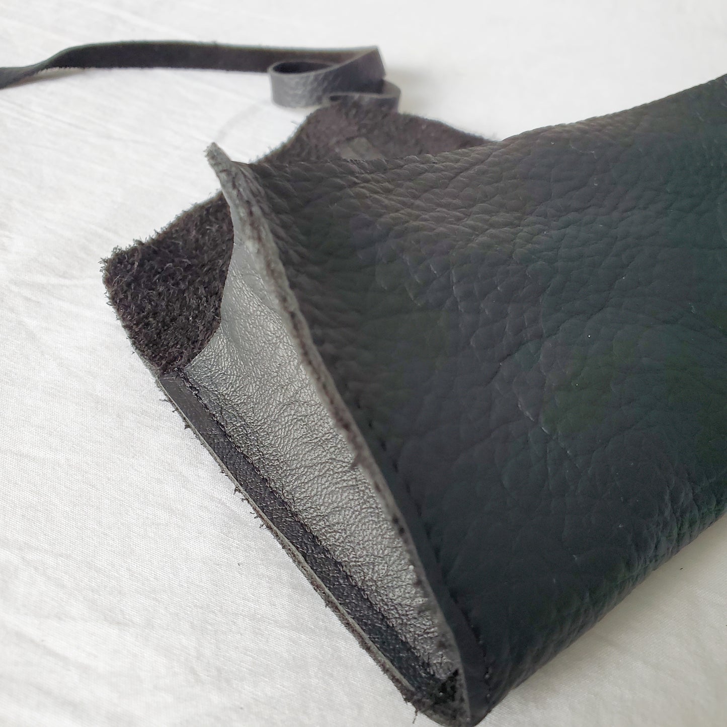 Saga mini clutch/case - upcycled leather
