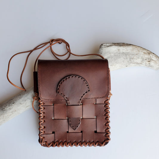 Gefjun woven field purse - Tan