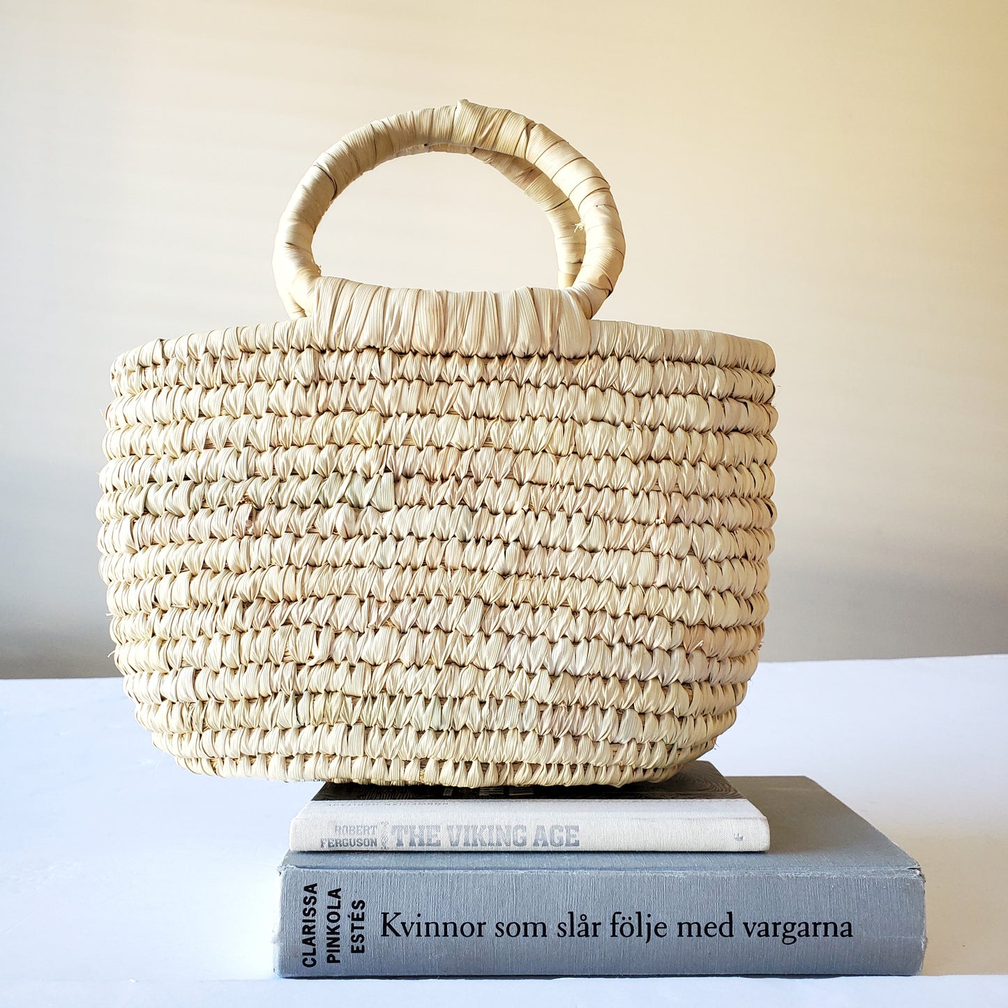 Egyptian papyrus straw bag